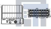 1-964449-1 Автомобильные разъемы FLACHSTE-GEH2 8 16P