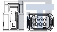 1-967332-2 Автомобильные разъемы JPT GEH ASSY 6P