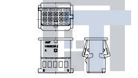 1-968636-2 Автомобильные разъемы MQS BU-GEH 10P SW