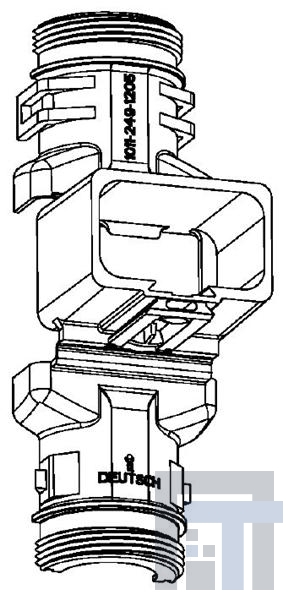 1011-249-1205 Автомобильные разъемы 180 DEG STRAIGHT BACKSHELL