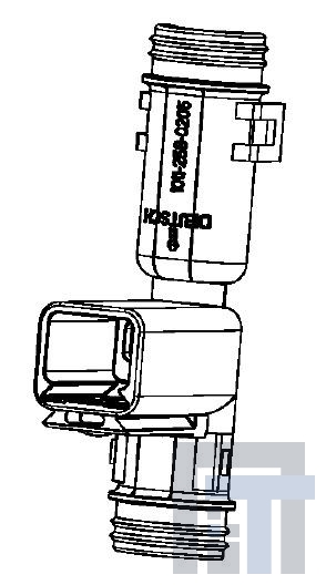 1011-258-0205 Автомобильные разъемы DT BACKSHELL 90 2way recpt, DT04-2P