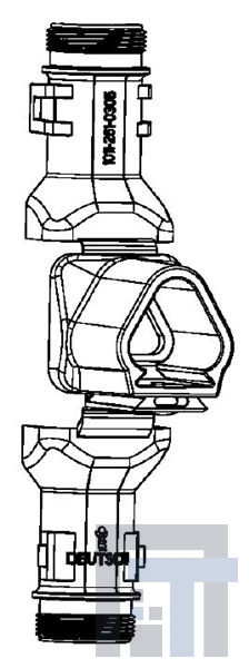 1011-261-0305 Автомобильные разъемы DT BACKSHELL 180 3way recpt, DT04-3P