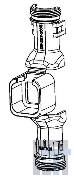 1011-267-0605 Автомобильные разъемы DT BACKSHELL 180 6way plug, DT06-6S