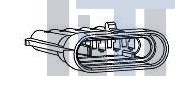 10718814 Автомобильные разъемы CONN MP 150 5W M SLD BLACK POLYESTER