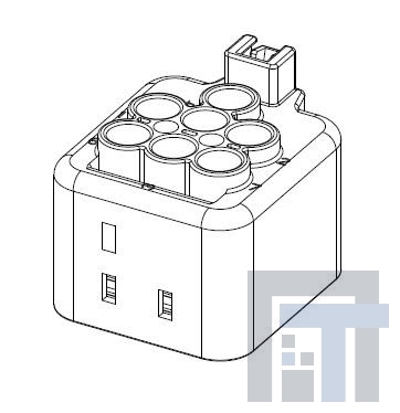 10864040 Автомобильные разъемы 7WF RELAY HSG SLD BLACK