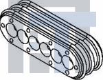 12052929 Автомобильные разъемы GREEN CABLE SEAL 6W OVAL