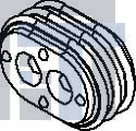 12084421 Автомобильные разъемы SEAL MP GRA 2W OVAL CBL