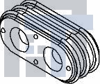 12085024 Автомобильные разъемы SEAL MP ORG 2W OVAL CBL