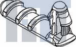 12089070 Автомобильные разъемы TAPE ON CLIP ROSEBUD ATTACH HOLE 6.35