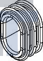 12103067 Автомобильные разъемы GRY CONNECTOR SEAL OVAL SHAPED