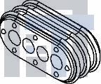 12110186 Автомобильные разъемы SEAL MP ORG 4W OVAL CBL