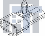 12124753 Автомобильные разъемы CON M/P 280 3W M SLD