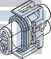 12124819 Автомобильные разъемы 2P FM BLK CON ASSY 280 SERIES 30 AMPS