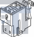 12129136-B Автомобильные разъемы CON MP 280 4W FLXLK
