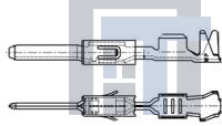 1241846-2 Автомобильные разъемы FLA-STE-KONT1,6X0,6