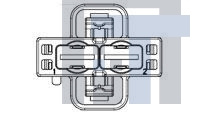 1355289-3 Автомобильные разъемы MCP9,5BU-GEH2P,BLAU