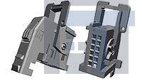 1379096-3 Автомобильные разъемы COV+LEV MQS 12W 90DEG BLK