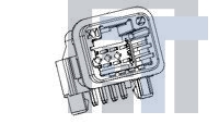 1379684-1 Автомобильные разъемы HEADER ASSY 8w .025 SERIES R. ANGLE