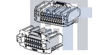 1438759-1 Автомобильные разъемы 22WAY HYBRID .040/2.8 PLUG ASS