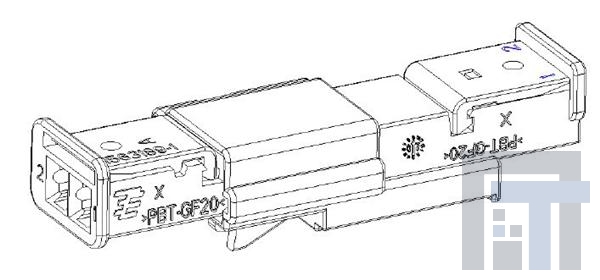 1563190-1 Автомобильные разъемы 2POS TAB 1.6 X 0.6 TAB HSG CODA