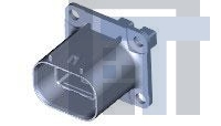 1587831-2 Автомобильные разъемы HEADER ASSY - HVA280 2P w / HVIL, KEY B