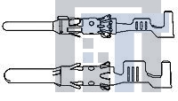 1703014-4 Автомобильные разъемы DIA 1.5MM CONTACT PIN, ASSY