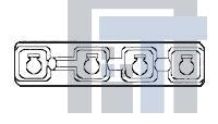 171361-1 Автомобильные разъемы 4P PIN RECEP HOUSING