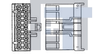 172047-2 Автомобильные разъемы DLI HSG 20 POS MOD IV TYPE