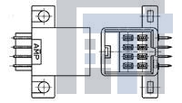 172244-1 Автомобильные разъемы DLI 8POS CAP ASSY H TIN