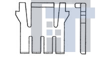172857-1 Автомобильные разъемы 4P LOCKING PLATE DLI DBL LOCK
