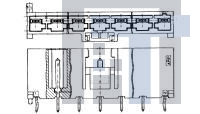 178841-1 Автомобильные разъемы AMP U/P SGL ROW HDR ASSY V 3P