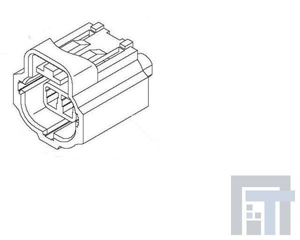 184002-1 Автомобильные разъемы HSG PLG 1X02C F/H GRY KEY:B
