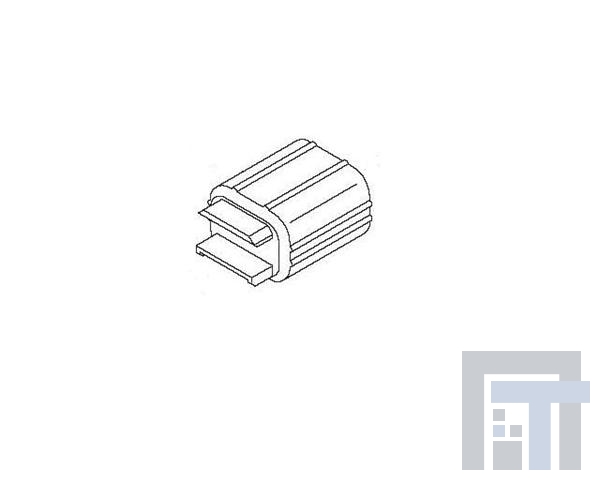 184196-1 Автомобильные разъемы HSG CAP 1X03C LOCK PLATE