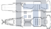 185027-1 Автомобильные разъемы JPT REC FOR 1 WIRE SEAL Reel of 3000