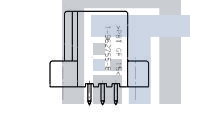 185730-1 Автомобильные разъемы 3P MQS STRAIGHT HEADER