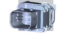 2-1564512-1 Автомобильные разъемы 8POS, TAB 1.6X0.6, TAB HSG, ASSY