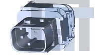 2-1564544-1 Автомобильные разъемы 2POS, TAB 5.8X0.8, TAB HSG, ASSY