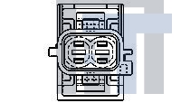 2-962344-1 Автомобильные разъемы 2P FLACHSTCK-GEH2 8