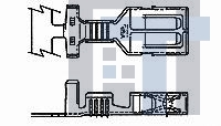 281881-1 Автомобильные разъемы 5MM PITCH TAB/ RECPT CONTACT