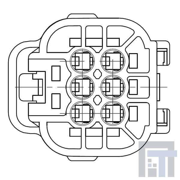 2822346-1 Автомобильные разъемы ECONO-J MK-2 PLUG ASSY 6P
