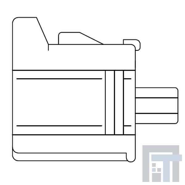 2822365-2 Автомобильные разъемы EJ-2 DBL LOCK PLUG 2P ASSY D GRAY