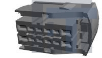 284853-2 Автомобильные разъемы 12 POS FEMALE CONNECTOR ASS'Y