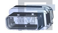 3-1564412-1 Автомобильные разъемы 18POS, TAB 1.6X0.6, TAB HSG, ASSY