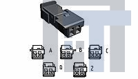 3-1718333-1 Автомобильные разъемы MQS SOCKET HSG 2POS.