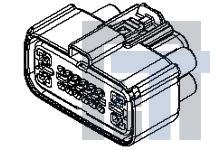 33476-1601 Автомобильные разъемы 16P 2 ROW FEM HYBRID SEALED 3.5MM