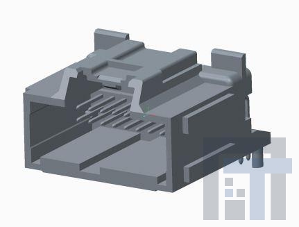 34691-6200 Автомобильные разъемы STAC64 RA PAP HDR 20 CKT BLK POL A