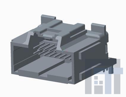 34691-6201 Автомобильные разъемы STAC64 RA PAP HDR 20 CKT GRY POL B