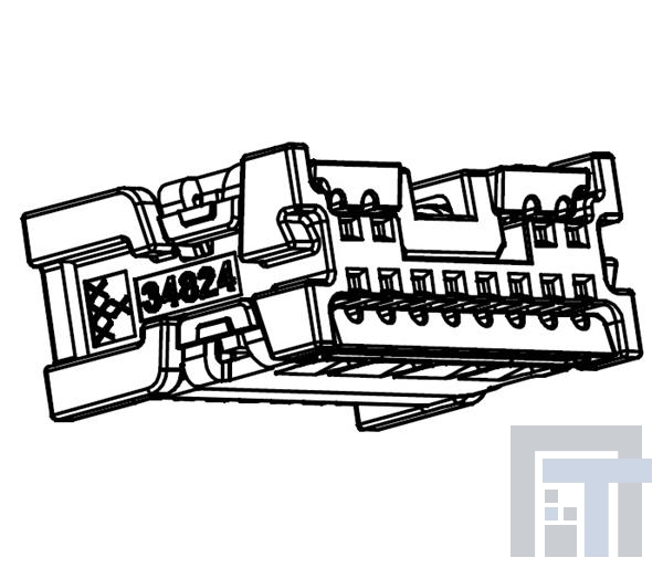 34824-0161 Автомобильные разъемы MINI50 CONN RCPT 16CKT NB LTGY POL B