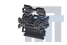 34824-1124 Автомобильные разъемы MINI50 CONN RCPT 1 2CKT BR NP BLK POL A