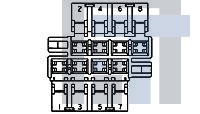 365064-2 Автомобильные разъемы 8P HSG F/JUNIOR TIMER GRY